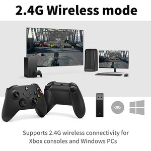 รีโมทคอนโทรลเกมส์แบบสั่นคู่ทรงพลังสำหรับพีซี Steam ไร้สาย 2.4G คอนโทรลเลอร์เกมสำหรับ <span class=keywords><strong>Xbox</strong></span> One S X Series คอนโซล ของขวัญสำหรับเด็กผู้ชาย - Product Image 3