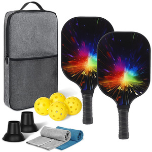 Raquettes de pickleball avec balles et sac de transport, poignée antidérapante, équipement de sport de plein air pour adultes - Product Image 5