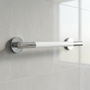Barre d'appui ergonomique en acier inoxydable 304, chromée moderne, murale, antidérapante, pour une prise en main sûre dans la salle de bain - Product Image 1
