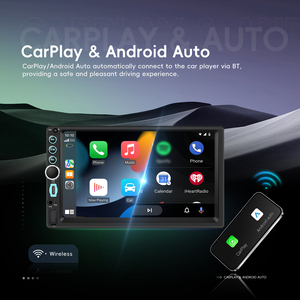 Radio para Auto Podofo de 7'' con CarPlay, 4+64GB, Pantalla Táctil Android, GPS, WiFi, FM, RDS, para Tablero Universal - Product Image 4