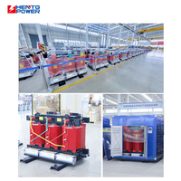 Transformador de Potencia Trifásico de Tipo Seco con Bobinado de Aluminio HENTG 100-200kVA, CE, para Entrada de 240V/230V/15kV