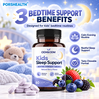 Comprimés à croquer naturels pour le sommeil des enfants, marque privée, relaxation douce avant le coucher et apaisement nocturne, usine de suppléments OEM