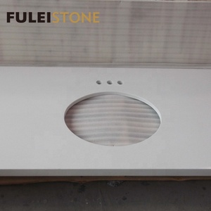 Prefab Màu Trắng Tinh Khiết Composite Thạch Anh <span class=keywords><strong>Countertop</strong></span> Cho Trong Nhà Bếp - Product Image 6