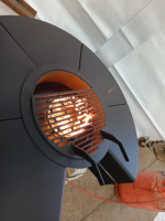 Table de foyer extérieur en acier au carbone de style américain moderne 2026 pour barbecue et camping