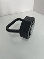 Haltère réglable DINUO en acier octogonal électroplaqué, poignée portable, équipement d'entraînement multi-poids, 28 kg, durable