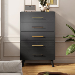 عرض خاص أثاث خزانة ملابس سوداء فاخرة للبيع بالجملة تصميم بسيط من Nanyang - Product Image 1