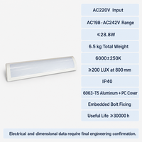 SHIZI AC220V DC110V Luminaire LED Linéaire pour Transport Ferroviaire et Métro, en Aluminium 6063-T5 et PC, Conforme aux Normes EN 45545 EN 50155, OEM ODM Vente en Gros