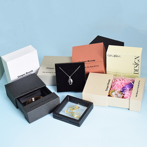 Boîte d'emballage <span class=keywords><strong>pour</strong></span> <span class=keywords><strong>bijoux</strong></span> personnalisés, collier, bague, boucles d'oreilles, boîte à tiroir coulissant, boîte cadeau en papier rigide, emballage <span class=keywords><strong>pour</strong></span> bracelet, boîte à <span class=keywords><strong>bijoux</strong></span> Joyas - Product Image 4