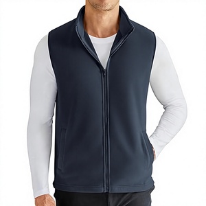 Gilet sans manches décontracté pour homme WARPRO INDUSTRY, fermeture éclair intégrale, léger, col montant, écologique, pour l'été, les voyages en plein air - Product Image 1