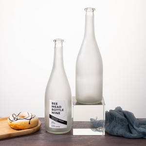 Venta a granel Lujo Vacío 750ml 75 <span class=keywords><strong>Cl</strong></span> Copa de vino esmerilado botella de champán con tapón y tapas - Product Image 6