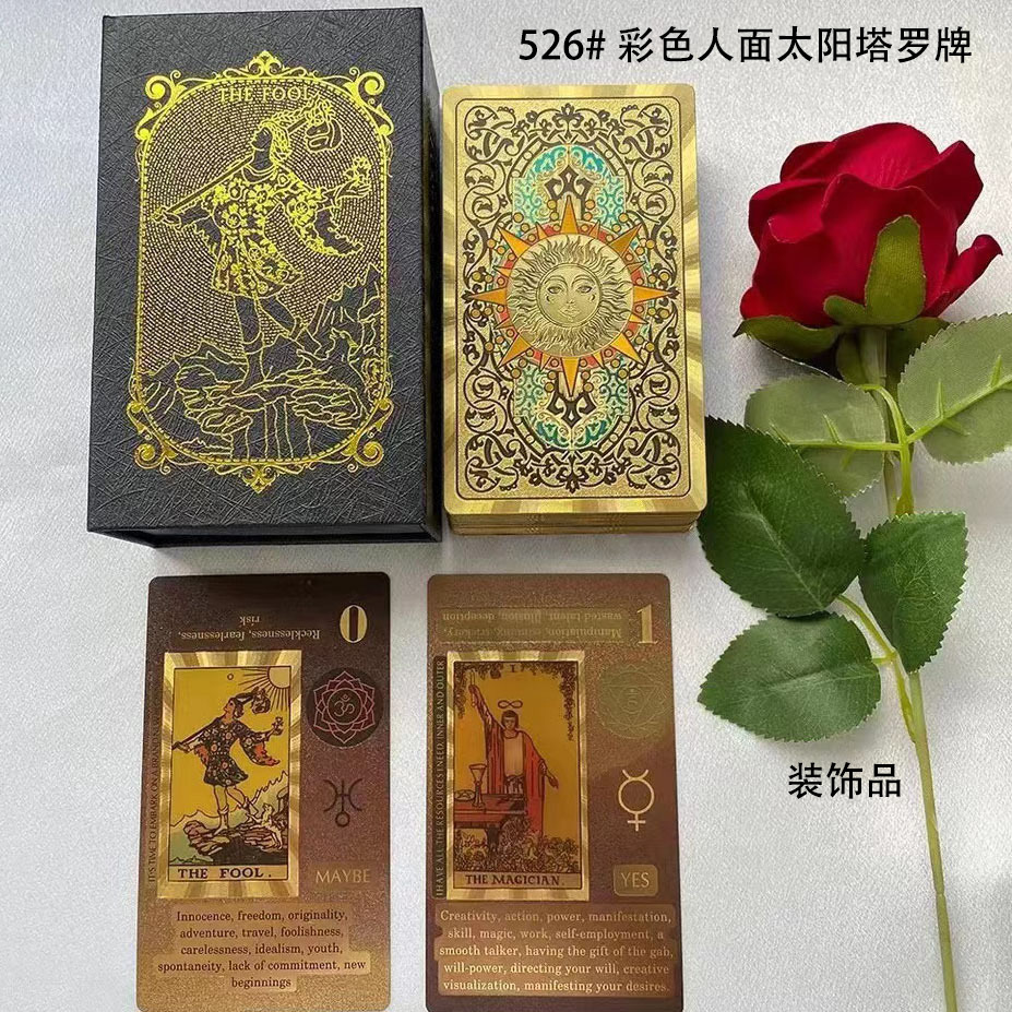 526 Tarot Solar de Rostros Humanos a Color - Manual Chino