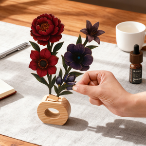 Puzzle 3D en bois de fleurs et d'arbres artificiels pour adultes, fleur de cerisier, fleur en bois DIY pour idées cadeaux créatifs, cadeau de pendaison de crémaillère - Product Image 3