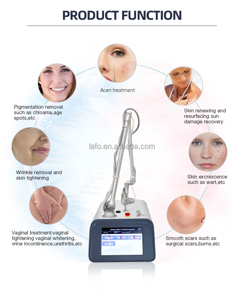 Top selling Portable laser co2 fractional / co2 fractional laser / fractional co2 laser machine for skin rejuvenation