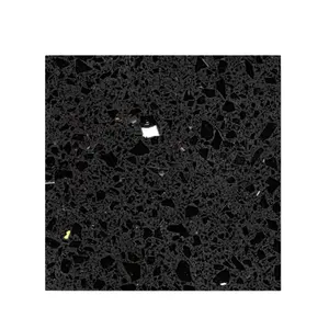 Прозрачный черный Galaxy чистый черный золотой черный искусственный камень плита кварцевый камень