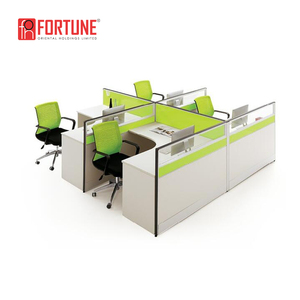 Prueba de sonido de partición alta privado en forma de U de la estación de trabajo con gabinete - Product Image 4