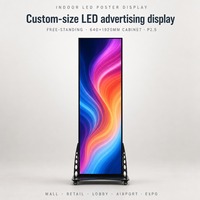Display LED P2.5 per Interni, Schermo Video Ultra Wide, Poster Digitale da Pavimento, IP44 Impermeabile, 600-800cd/m² Luminosità