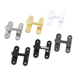 Zinc Alloy Door <b>Latch</b> Surface Mounted Anti Theft <b>Lock</b> For Sliding Door Easy Installation Modern Simple Style - Product Image 3