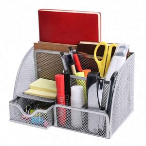 High Quality and <b>Cheap</b> Price Metal Mesh Versatile Pen Stand Holder Desk Organizer Metal Pen Holder - Product Image 4