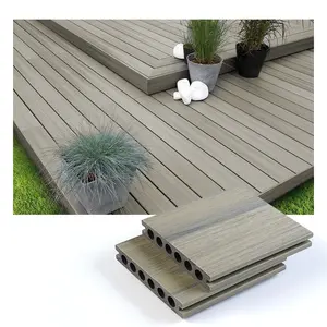 WPC ngoài trời gạch 3D dập nổi Gỗ nhựa composite decking cho vườn