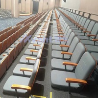 Avant Sport sièges rétractables salle de sport intérieur télescopique Tribune théâtre auditorium chaise sièges bois avec accoudoir Mobile blanchisseur
