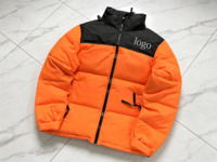 Veste matelassée à blocs de couleur noir et blanc pour homme, à capuche, coupe-vent, imperméable, isolée thermiquement, pour l'hiver