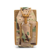 Pochette tactique pour talkie-walkie, pochette radio en nylon Molle, support de téléphone portable pour la chasse en plein air, étui pour interphone