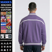 Sweat-shirts Athlétiques Personnalisés avec Logo, Fermeture Éclair Intégrale, Broderie, Coupe Boxy, Entraînement Sportif, Vente en Gros, Sweat-shirt Décontracté Oversize pour Hommes