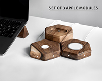 Station de charge sans fil 3 en 1 pour iPhone, Apple Watch, AirPods, support de charge rapide sans fil magnétique