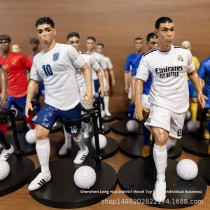 Realistische Fußballstars Cristiano Ronaldo Mbappé PVC-Actionfigur Handgefertigte Puppe Trendiges Spielzeug Dekorationsmodell YTL-FB-020 YANSTAR - Product Image 4