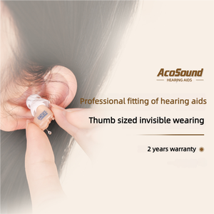 เครื่องช่วยฟังดิจิตอลขนาดเล็ก AcoSound TW1-IF-P แบบซ่อนในรูหู 8 ช่องสัญญาณ รุ่น CIC ครบชุด - Product Image 6
