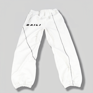 2025 nuevo diseño pantalones de chándal de algodón de pierna ancha pantalones de calle transpirables holgados pantalones de calle para hombres - Product Image 2