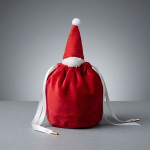 Custom Logo Personalized Reindeer Antler Red Velvet <strong>Christmas</strong> Drawstring Pouch Holiday Candy Jewelry <strong>Gift</strong> <strong>Bag</strong> 2026 - Product Image 5