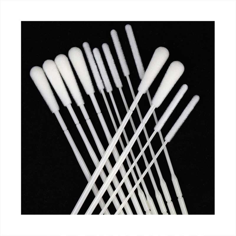 Flock Stick Nasopharyngeal Sterile Tip Sample Collection Flocked Nylon Swab