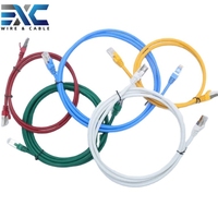 Cable de Conexión UTP Cat5 de Alta Velocidad EXC, 99% Cobre Puro, RJ45, 1M/50M/100M, Cat5e, Revestimiento de PVC, Cable de Red LAN