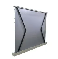 Écran de projection électrique R ALR gris 90/92 pouces, écran de projection électrique à tension par languettes, écran de projection électrique à levage au sol