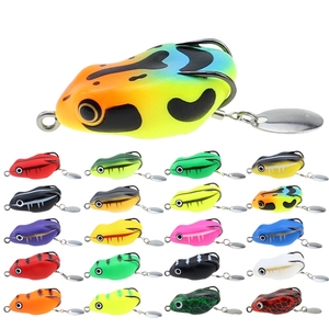 SNEDA 1Pc 4.5cm 8.5g grenouille leurre en plastique souple leurre de pêche appât artificiel Topwater matériel de pêche avec crochet - Product Image 1