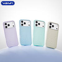Coque de téléphone magnétique en silicone liquide VAWI V-S01 Huayang pour iPhone 17 Pro Max, compatible iPhone 14, 15, 16, 17 Pro Max
