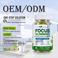 Gummies L-Théanine Bacopa Monnieri 60 Pièces par Bouteille OEM ODM Marque Privée Fournisseur d'Usine Personnalisé Qualité Fine Mélange en Vrac Alimentaire