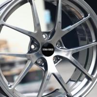 Jantes forgées TITAN FORCE 19x9.5 19x10.5 5x114.3 5x112 RI-A, jantes de course JDM, noir brillant pour Infiniti Q50 G37 Coupé Chrysler 300