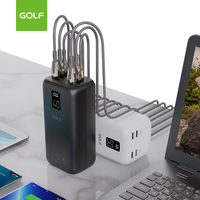 4 USB 22,5 W Batería de litio de carga rápida LCD Estación de energía digital 100W Portátil de alta calidad PD 50000mAh Banco de energía