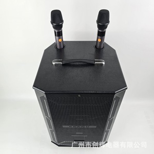 JBA 10-Inch 12-Inch Portable Karaoke <b>Speaker</b> With <b>Microphones</b> High Power Wooden Loudspeaker For Karaoke Use - Product Image 3