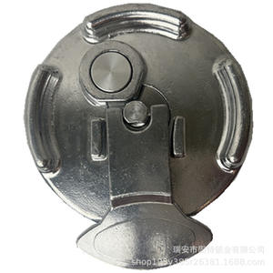 Bouchon de réservoir de carburant Peterbilt en aluminium argenté, modèle export 1995-2010 avec poignée pour camions diesel - Product Image 1