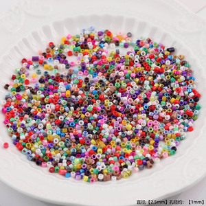Colored Glass Tube <b>Beads</b> 2.5mm Round For Jewelry Making DIY Craft Accessories 20g <b>Loose</b> <b>Beads</b> Baking Paint Treatment - Product Image 2