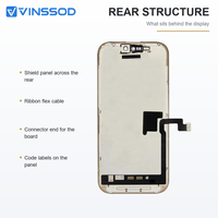 Rakitan Layar LCD iPhone 16 Pro 100% Teruji dan Berfungsi Sempurna untuk Penggantian Layar Ponsel, Perbaikan, dan Grosir Adaptor