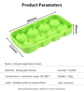 Bandeja para hacer bolas de hielo esféricas de silicona de grado alimenticio con tapa para whisky, fácil de desmoldar, libre de BPA, reutilizable, herramienta de bar para el hogar - Product Image 2