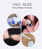 Fluorescence Sain Super Forte Adhésif Ongles Conseils Colle Gel Longue Durée Colle À Ongles Appuyez sur les Conseils D'extension Des Ongles