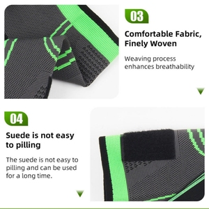 Bilateral Adjustable <b>Compression</b> Knee Protector CZFIT Spandex/Nylon Knitting 2cm Thickness Breathable Lightweight Non-Slip Hook - Product Image 6
