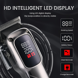 PRITECH Miễn phí thiết kế logo giá rẻ tóc tông đơ 2000mAh dài làm việc chuyên nghiệp Clipper cho tóc - Product Image 4