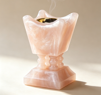 Élégante Mabkhara, brûle-encens pour Bakhoor, encensoir aromatique, décoration pour le Ramadan, l'Aïd, les fêtes musulmanes, décoration religieuse du Moyen-Orient