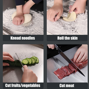 <span class=keywords><strong>Planche</strong></span> <span class=keywords><strong>à</strong></span> découper en acier inoxydable 1.5 multi-tailles de 1mm, 304mm, 2mm d'épaisseur, panneau de pétrissage, bloc <span class=keywords><strong>à</strong></span> découper pour <span class=keywords><strong>pain</strong></span> roulé avec bord plié - Product Image 5